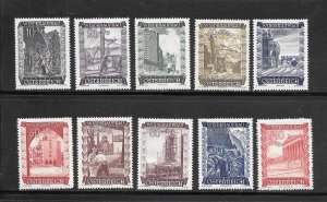 Austria #B225-34 MNH Set of Singles Collection / Lot (my4)