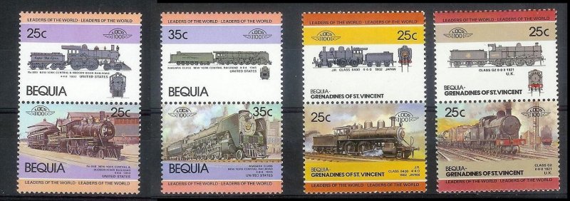 ST VINCENT GRENADINES-BEQUIA Sc#8-34 Partial Set MNH FRESH!