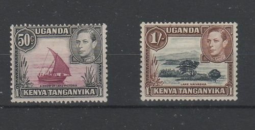 KUT 1938 50c & 1s MM 