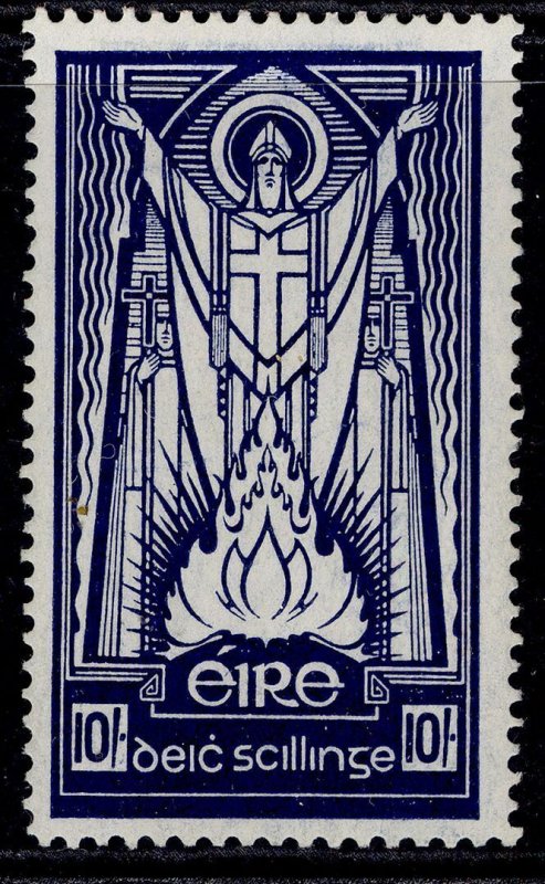 IRELAND GVI SG104, 10s deep blue, LH MINT. Cat £160. WMK 10