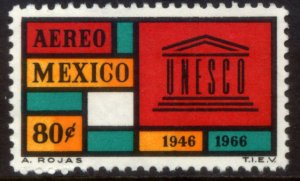 MEXICO C321, 20th Anniversary UNESCO Perf. 11. MINT, NH. F-VF.