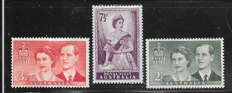 Australia  #267-269 set complete (MH)  CV $2.75