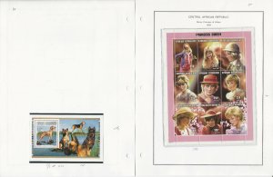 Central Africa Stamp Collection on 27 Steiner Pages, 1986-2002, JFZ