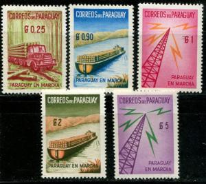 Paraguay SC#577-8 Bridge between Paraguay & Brazil MH