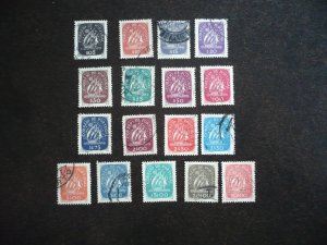 Stamps - Portugal - Scott# 615-631 - Used Set of 17 Stamps