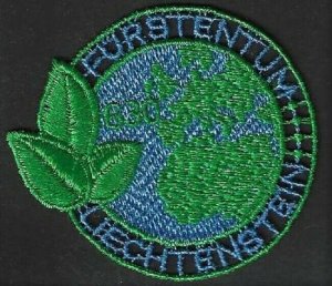 2020 Liechtenstein Globe, Plants, Europe, Ocean Embroidered VFMNH Stamp, LOOK!