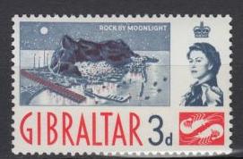 Gibraltar - 1960 QEII 3p - MLH   (268)