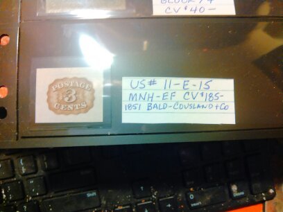 US #11-E-15 MNH EF CV $185.00