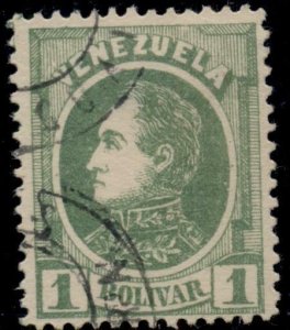 VENEZUELA #73, 1b green, used, VF, Scott $50.00