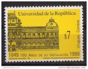 URUGUAY Sc#1804 MNH STAMP Education University building - educación universidad