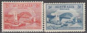 Australia #130-1 F-VF Unused  CV $12.00  (A7780)