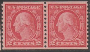 U.S. Scott #492 Washington Stamp - Mint NH Pair