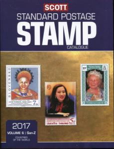 2017 SCOTT STANDARD POSTAGE STAMP CATALOGUE VOLUME 6 San-Z