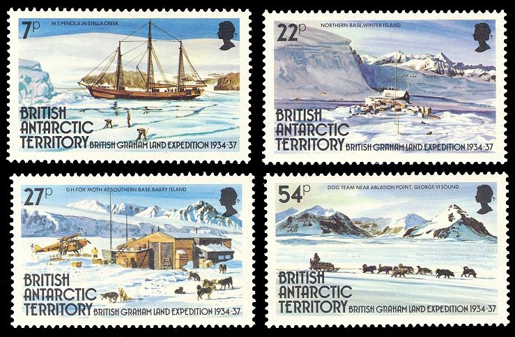 British Antarctic Territory 1985 Scott #121-124 Mint Never Hinged