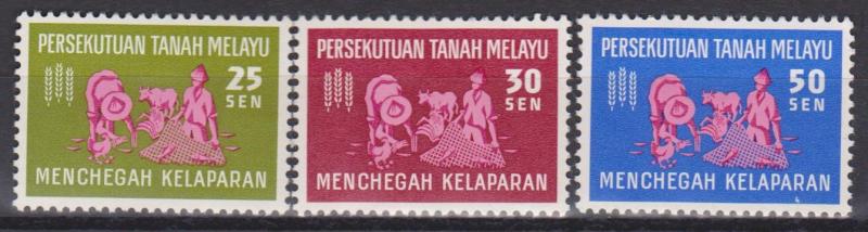 Malaya #111-3 VF Unused CV $9.50 (A3426)