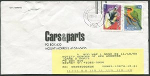 Republic of South Africa 2009 Trigger fish & Bee-eater stamps on cover (500)