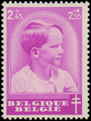 Belgium #B180-B187, Complete Set(8), 1936, Royalty, Never Hinged