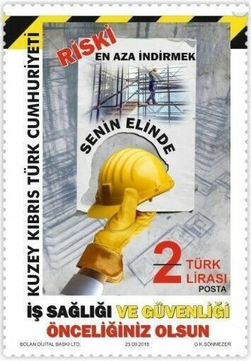 TURKISH NORTHERN CYPRUS/2018 -  OCCUPATIONAL HEALTH AND SAFETY STAMP, MNH 