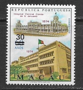 Macao 457 Hospital MNH vf, 2022 CV $ 8.00