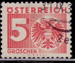 Austria 1935, Numeral, Postage Due, 5g, used