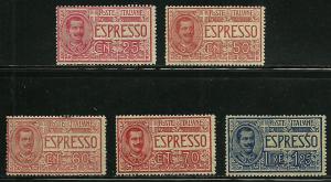 Italy # E1-5, Mint Hinge      =