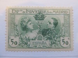 Spanien Espagne Spain 1907 50c Madrid Industrial Exposition fine MH* A5P3F269