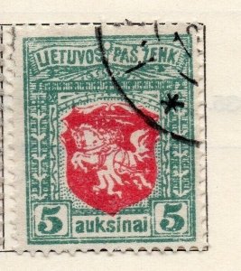 Lithuania 1919 Early Issue Fine Used 5auk. 175591