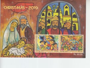 2019 Sri Lanka Christmas MS2 (Scott 2208a) MNH