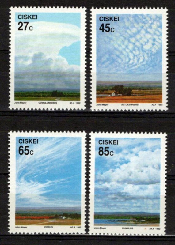 South Africa Ciskei 187-190 MNH Cloud Formations Weather ZAYIX 0424S0063M