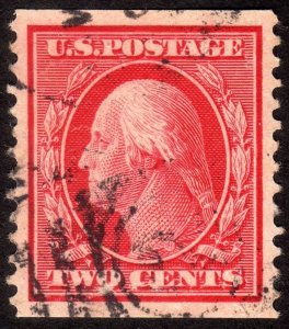 1909, US 2c, Washington, Used, Sc 353, FAKE