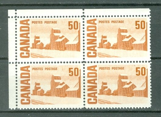 CANADA 1967 STORES  #465A...UL BLANK  CORNER BLK ...DEXT  GUM ...MNH...$20.00