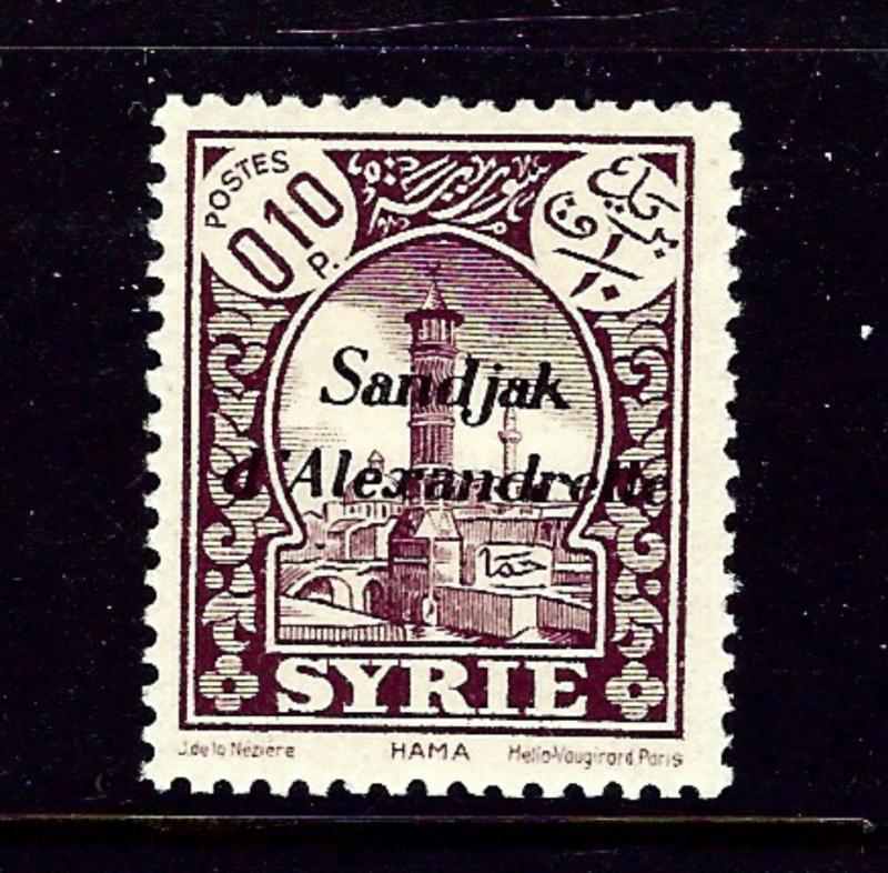 Alexandretta 1 MH 1938 overprint