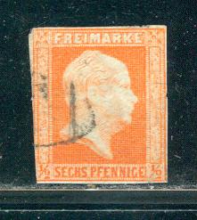 German States Prussia Scott # 10a, used