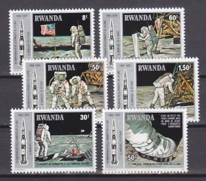 Rwanda, Scott cat. 951-956. USA Space Program issue.