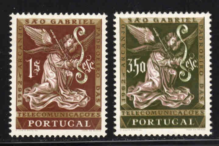 Portugal #883-84 ~ Cpt set of 2 ~ St. Gabriels Day, Religion ~ Mint, NH  (1962)