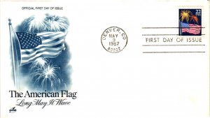 #2276 Flag and Fireworks  - Artcraft Cachet