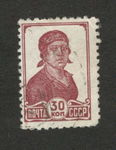 RUSSIA -USED STAMP, 30 kop - DEFINITIVE  - NO WM - 1929/1932.