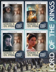 Stamps. Cinema. The Lord of the Rings 2022 year 1+1 sheets perforated MNH**