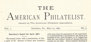 Doyle's_Stamps: APS Delight- The American Philatelist, Vol. 1, No. 5