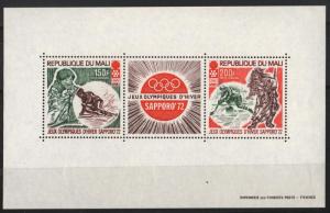 XG-B102 OLYMPIC GAMES - Mali, 1972 Winter, Japan Sapporo 72, Skiing... MNH Sheet