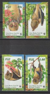 FIJI 1997 WWF SG 986/9 MNH