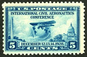 U.S. #650 MINT OG HR