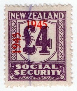 (I.B) New Zealand Revenue : Social Security £4 (1945)