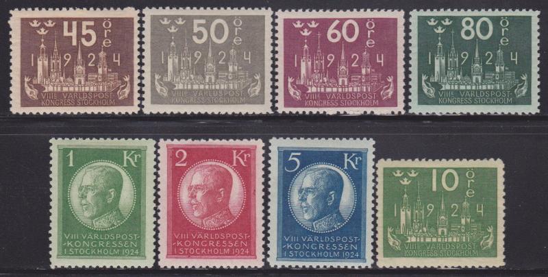 Sweden 197-212 VF-OG-LH set ! cv $ 780 ! see pic !