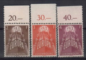 LUXEMBOURG STAMPS. 1957 Sc.#329-331, MNH
