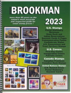 BROOKMAN 2023 Catalog of US, Canada & United Nations Stamps - PRICE GUIDE / Book 