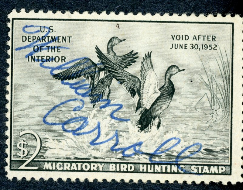 #RW18 – 1951 $2.00 Gadwall Ducks. Used.