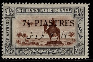 SUDAN GV SG73, 10p on 4½p red-brown & grey, LH MINT.