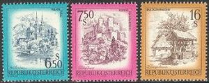 Austria 1977, Definitives 3v, MNH