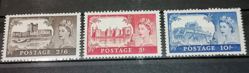 Great Britain 1955 castles MH